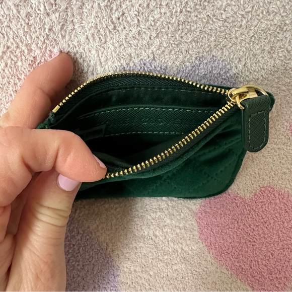 Stoney Clover Lane Emerald Velvet Keychain Wallet - Picture 3 of 3